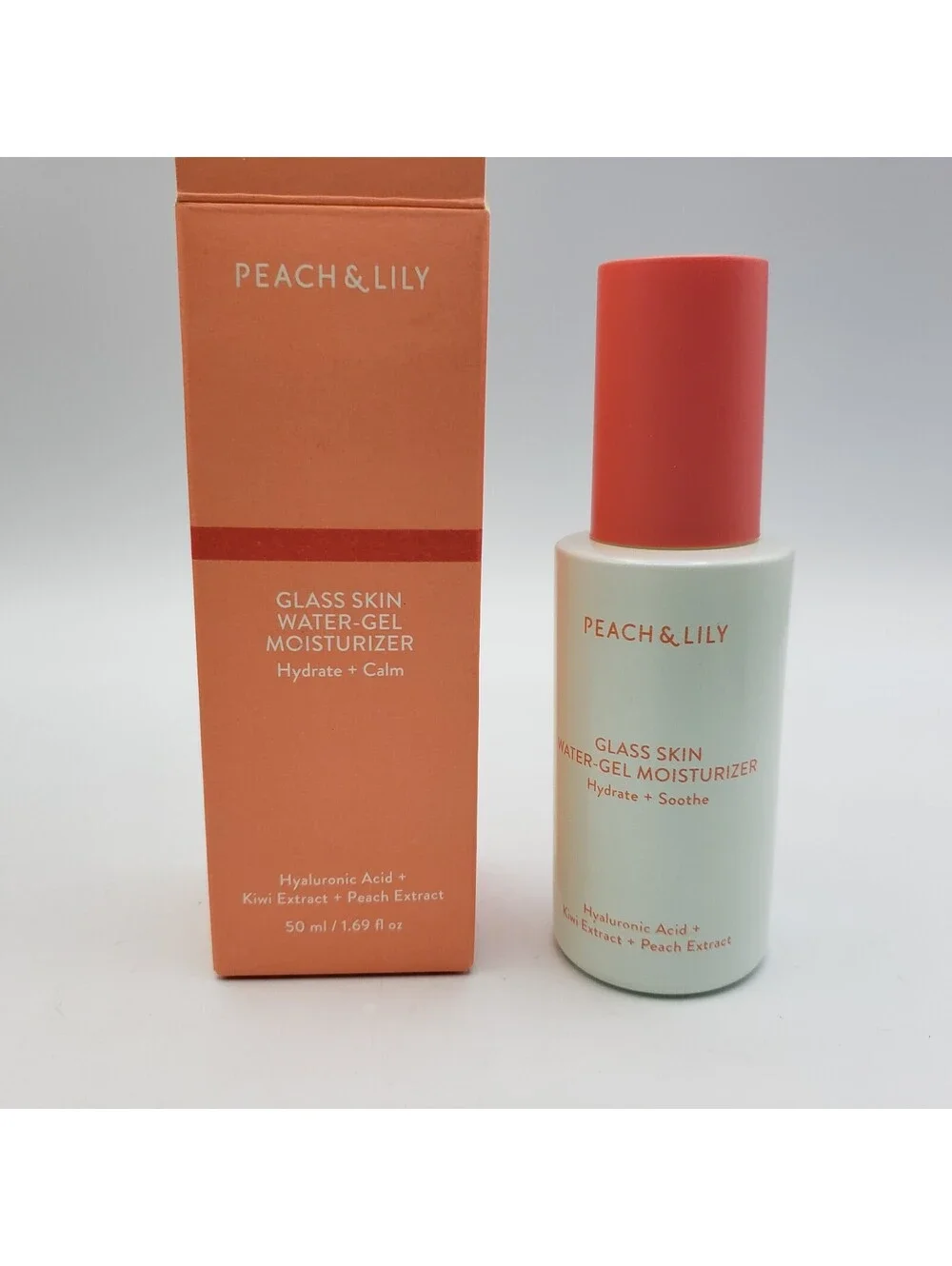 PEACH & LILY Glass Skin Water Gel Moisturizer 1.69oz/50ml NEW IN BOX